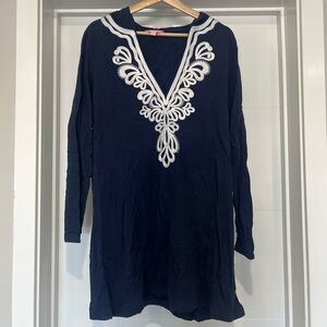 Lilly Pulitzer Noelle Hoodie Tunic Women’s Swim Coverup - Size L